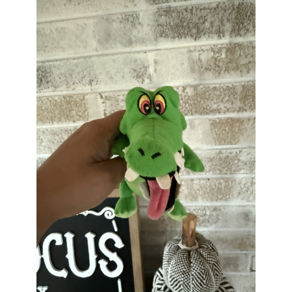 Disney Other - Disney Peter Pan CROC Crocodile Tick Tock 8" Beanbag Plush Toy Captain Hook B198
